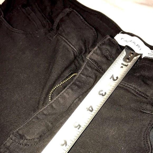 Women’s UPCYCLED HAND CRAFTED 49ers Themed Black Jeans TAHARI Sz 14P - Picture 12 of 15